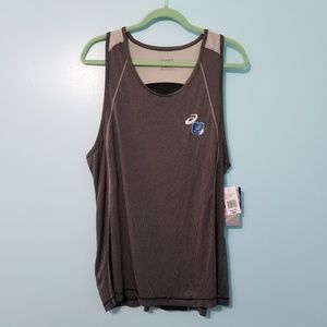 ASICS Pinstripe Athletic Tank - NWT - M